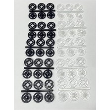 Cekar Store Şeffaf Çıtçıt/plastik Çıtçıt / 10 mm Şeffaf / 5 Dal, 02821-M114-R411, KRN7230016290