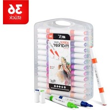 Cekar Store Art-X Akrilik Marker Çift Taraflı Profesyonel Kalem Seti 36 Li