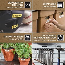 Cekar Store S0720580, D1 Yedek Şerit (12 mm x 7 Mt), Sarı/siyah (45018)