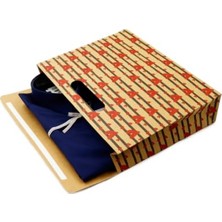 Cekar Store 38X30 Kalp Harmanı Zarf Model Karton Çanta, Hediye Kutusu