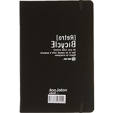 Cekar Store Notelook Scrikss Tekstil Kapak Çizgili Defter A5 Beyaz