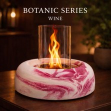Botanic Series - Wine Masaüstü Şömine | Bioethanol Yakıtlı | Dumansız | Kokusuz | Yakıt Hediyeli