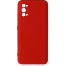 K&A Realme 7 Pro Kılıf Nano Içi Kadife - Kırmızı