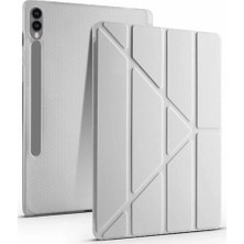 K&A Galaxy X510 Tab S9 Fe 11 Kılıf Kalemlikli Mars Tablet Kılıfı - Gri