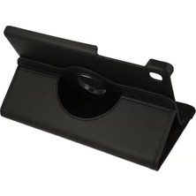 Renas Store Galaxy T220 Tab A7 Lite 8.7 Kılıf 360 Tablet Deri Kılıf - Siyah