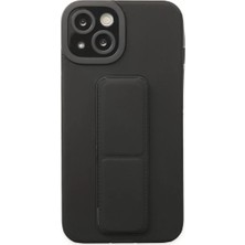 Renas Store Iphone 14 Kılıf Mega Standlı Silikon - Siyah