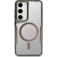 Renas Store Galaxy S23 Kılıf Boyi Magsafe Silikon Kapak - Yeşil