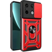 Chic Haven Note 13 Pro 4g Pars Lens Yüzüklü - Kırmızı