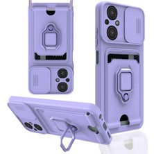 Chic Haven Po M5 Kılıf Zuma Kartvizitli Yüzüklü - Lila