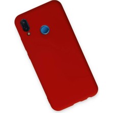 Renas Store P20 Lite Kılıf Nano Içi Kadife Silikon - Kırmızı
