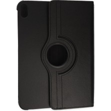 K&A Ipad 2022 10.9 (10.nesil) Kılıf 360 Tablet Deri Kılıf - Siyah