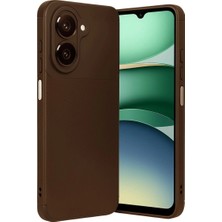 K&A Galaxy A07 4g Auto Fus Karbon Kapak - Kahverengi