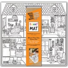 Renas Store Funny Mat - Evim Güzel Evim 40X40CM