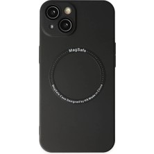 Renas Store Iphone 14 Kılıf Magneticsafe Lens Silikon - Siyah