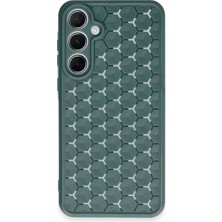K&A Galaxy A15 4g Kılıf Petek Kapak - Koyu Yeşil
