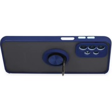 Renas Store Galaxy A23 4g Kılıf Montreal Yüzüklü Silikon Kapak - Lacivert