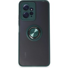 K&A Note 12 4g Kılıf Montreal Yüzüklü Kapak - Yeşil
