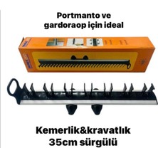 Eymen Meral Aksesuar Sürgülü Kravatlık Kemerlik Portmanto Gardırap Içi Yan Dikmelere Kolayca Bağlanır (Vidalar Dahil)