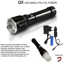 Renas Store Flaşörlü Uzun Mesafeli Şarjlı Pilli Mıknatıslı El Feneri WT-282