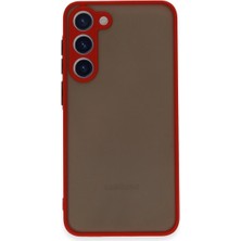 K&A Galaxy S23 Plus Kılıf Montreal Kapak - Kırmızı