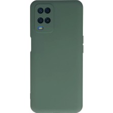 Renas Store A54 4g Kılıf Nano Içi Kadife Silikon - Koyu Yeşil