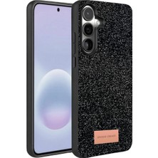 K&A Onegif Galaxy A37 5g Bright Simli Kapak - Siyah