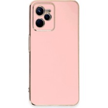 K&A Realme C35 Kılıf Volet - Pembe