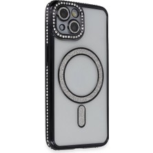 K&A 13 Kılıf Joke Simli Magneticsafe Kılıf - Siyah