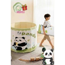 Boheme Panda Desenli Plastik Çocuk Küveti/ Oyun Havuzu (Portatif Bebek Banyo Havuzu) + Boyun Simidi Hediyeli