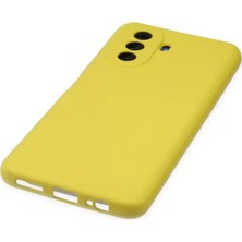 Renas Store Nova Y70 Kılıf Nano Içi Kadife Silikon - Sarı