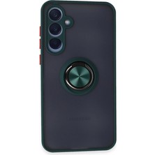 Colezium Galaxy A55 5g Kılıf Montreal Yüzüklü Kapak - Yeşil