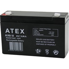 Renas Store Akü Ince Akü 6V 12AH Amper