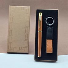 Renas Store Deri Anahtarlık Metal Kalem Seti