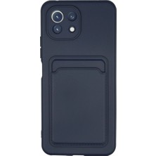 K&A Mi 11 Kılıf Kelvin Kartvizitli - Lacivert