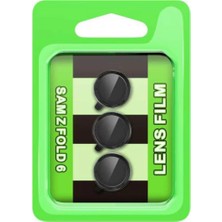 Renas Store Galaxy Z Fold 6 Raze Metal Kamera Lens - Siyah