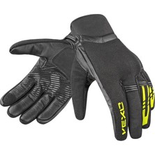 Vexo Aero Plus Siyah-Neon Sarı Yazlık Motosiklet Eidiveni