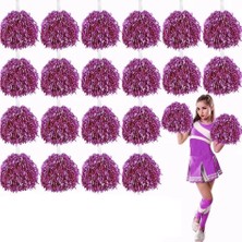Renas Store 10 Çift ( 20 Adet ) Pembe Renk 23 Nisan 19 Mayıs 29 Ekim Okul Gösteri Ponponları