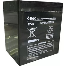 Renas Store 12V 5 Ah Kuru Bakımsız Akü