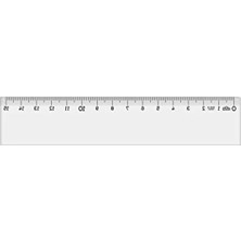 Cekar Store Şeffaf Cetvel 15CM