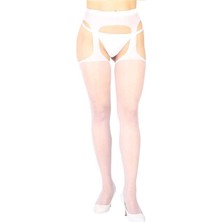 Emh Store Beyaz Özel Bölgesi Açık Fantazi Külotlu Çorap TM1054 - 1032289477117731-0606