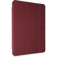 Renas Store Pad V9 Kılıf Kalemlikli Mars Tablet Kılıfı - Mürdüm