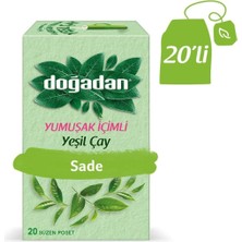 Doğadan Yumuşak Içimli Sade Yeşil Çay 20'li 6 Adet