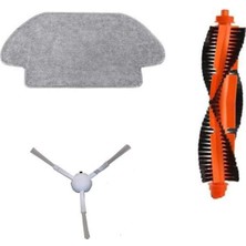 Dijitaldepodan Xiaomi Mi Robot Vacuum Mop Pro Set 1 adet fiber mop bezi 1 adet ana fırça 1 adet yan fırça