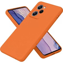 Renas Store Poco X5 5g Nano Içi Kadife Silikon - Turuncu