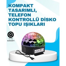 Northcity Bluetooth Bağlantılı Renkli Masaüstü Disko Topu - Rgb LED Işık ve Müzik Gösterisi