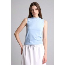 DeFacto Slim Fit Yarım Balıkçı Yaka Kısa Kollu Tunik H7684AX26SM