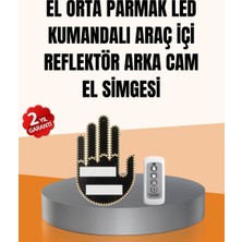 Northcity LED El Şekilli Park Uyarı ve Güvenlik Cihazı - Uzaktan Kontrol, Uzun Pil Ömrü ve Parlak Görünürlük