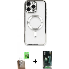 Marsilyan™- iPhone 16 Pro Max Kılıf Nova Işık Özel Seri - Siyah 360 Mat Full Body Arka Koruyucu + Çöl Titanyum Raze Metal Kamera Lens