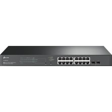 Belirtilmemiş Sg2218P 16 Port Poe+ 10-100-1000 Mbps L2 Yönetilebilir Switch Hub 2 Sfp Port