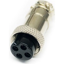 Muray Tekno Gx-16 4 Pin Dişi Mikrofon / Endüstriyel Konnektör Panel Tipi |